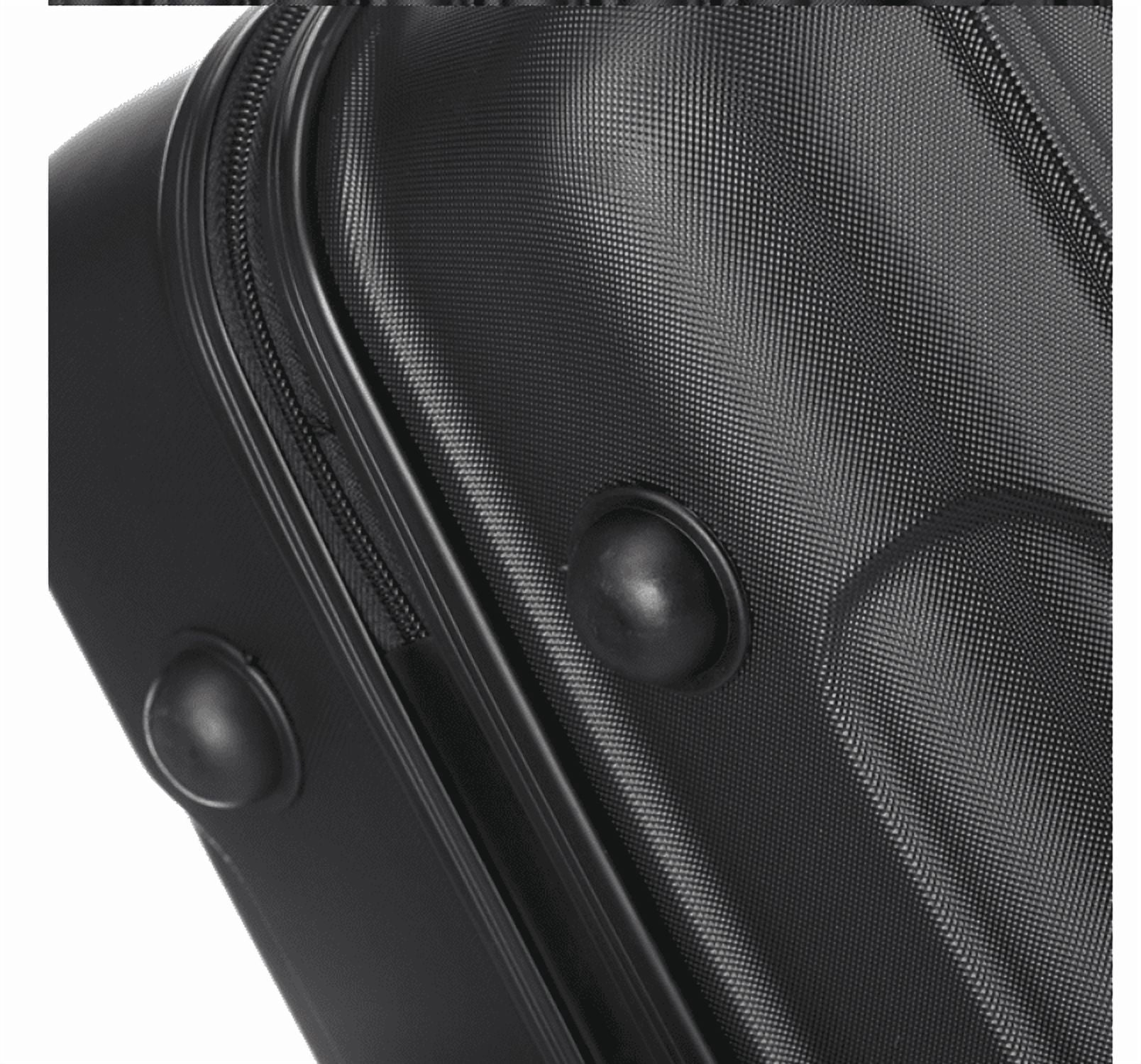 Alvantor 3-in-1 Large Capacity Travel Suitcase Set, Durable ABS+PC Hardshell Luggage with Wheels, Black (20"|24"|28")