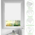 LUCKUP Cordless Blackout Roller Shades for Windows, Room Darkening Pull