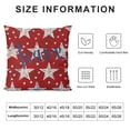 thumbnail image 5 of SHANXI Pillow Case Independence Memorial Day ations for Home Sofa Couch(Red) 20x20in, 5 of 5