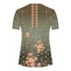 thumbnail image 5 of Fiudx Ofertas Flash Del Día Solo En Línea Blusa Casual con Botones de Color Plisado y Cuello Redondo a La Moda para Mujer, 5 of 5