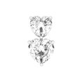 thumbnail image 3 of 1 pieza de joyería para el cuerpo de las mujeres, anillo de ombligo de doble corazón de cristal, piercing de ombligo con personalidad sexy, 3 of 5
