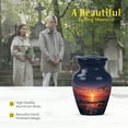thumbnail image 3 of MUKTIVE Music Small Urns for Human Ashes Keepsake, Miniature Blue Urns for Human Ashes Adult Female, Small Sunset Urn for Mom, 3 Inch Little Cloud Urn for Adult Man, 3 of 7