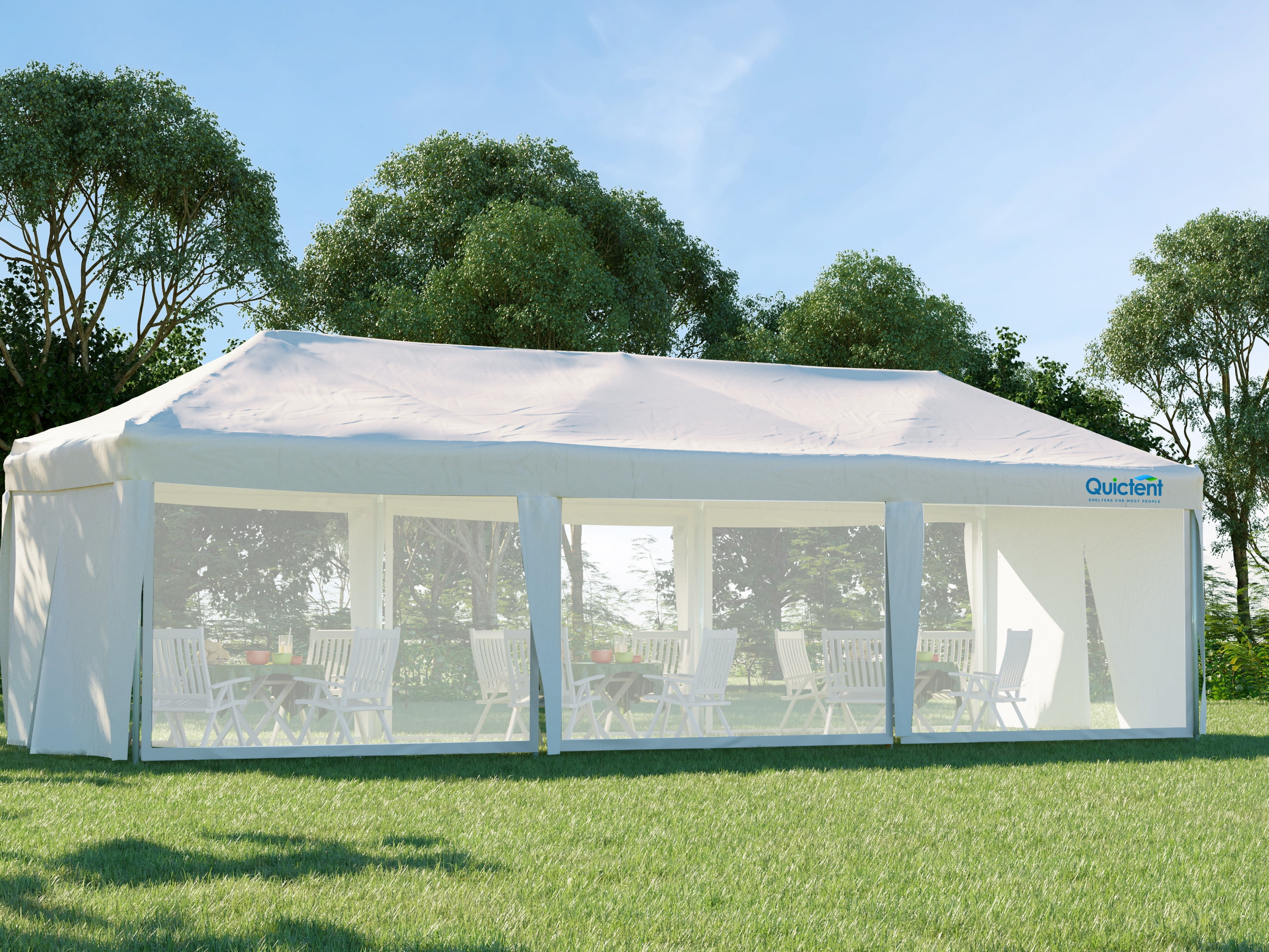 Quictent 10x30 Outdoor Wedding Party Tent with Mesh Ecuador Ubuy