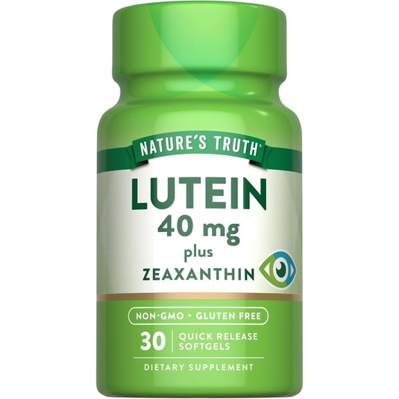 Lutein and Zeaxanthin 40 mg | 30 Softgels | For Men and Women | by Nature's Truth