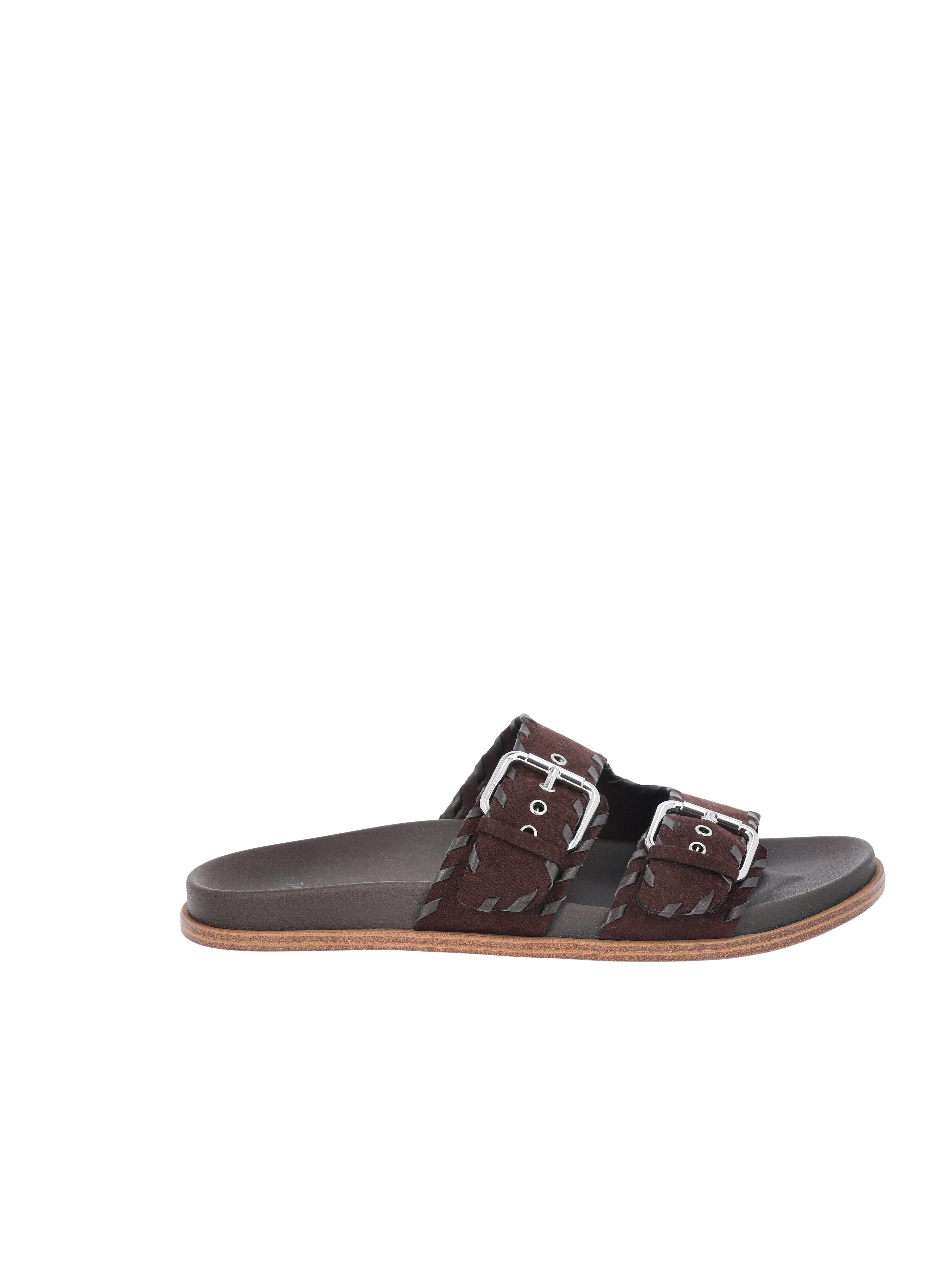 Time and Tru Women's Whipstitch Footbed Sandals