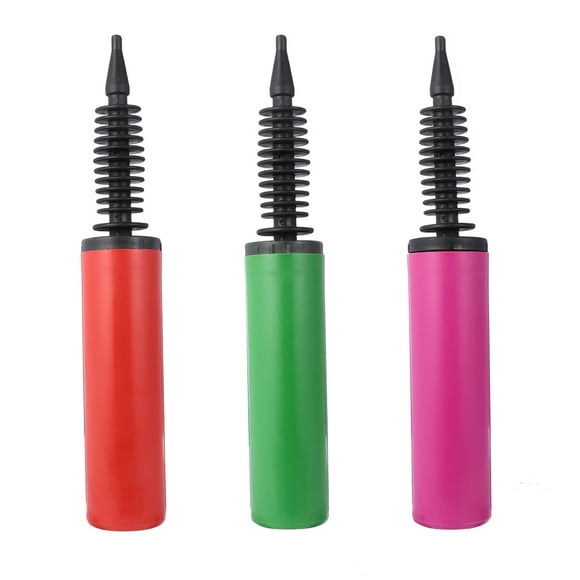 3pcs Balloon Inflator Hand Push Type Inflatable Balloon Pumps Simple Durable Balloon Pumps for Party Festival (Random Color)