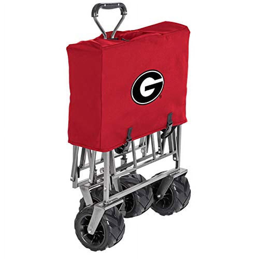 Smart Design Collegiate Heavy-Duty Utility Collapsible Sports Wagon - University of Georgia Bulldogs