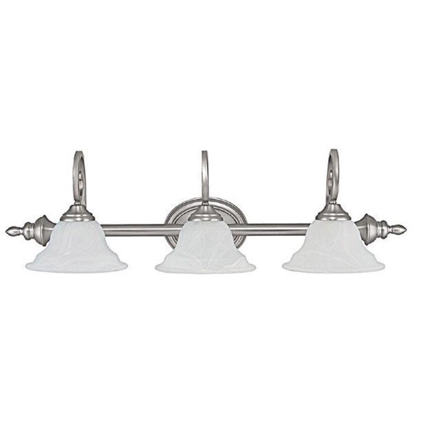 Capital Lighting Chandler Matte Nickel 3 Light Vanity Fixture Walmart