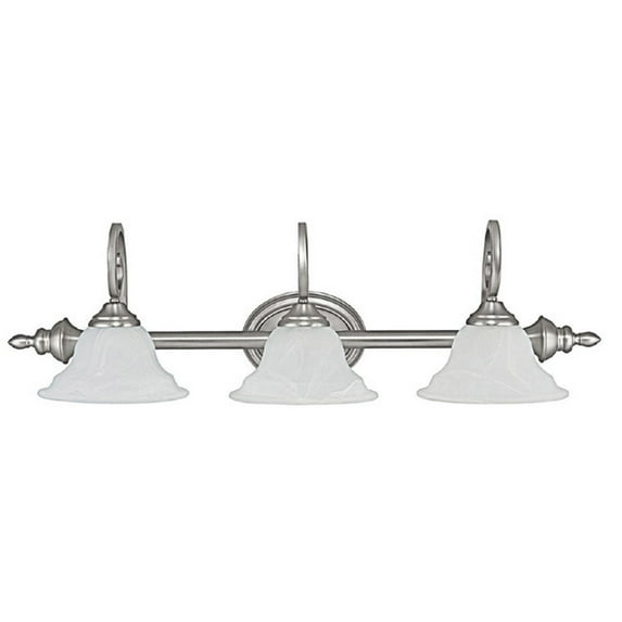 Capital Lighting Chandler Matte Nickel 3 Light Vanity Fixture
