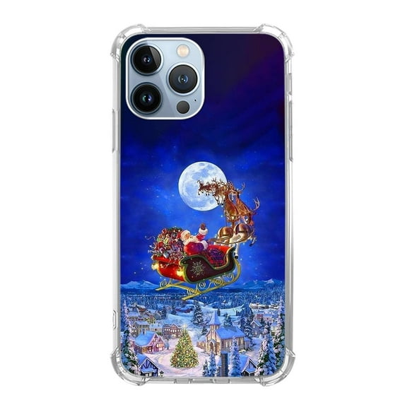 Christmas Santa Case Compatible with iPhone 11 Pro Max,Unique Art Design TPU Shock-proof Full Cover