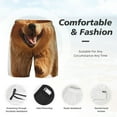 thumbnail image 3 of KLL Happy Fluffy Running Dog for Mens Swim Trunks Quick Dry Swim Shorts with Built-in Compression Liner Funny Swimwear Bathing Suits-Large, 3 of 6