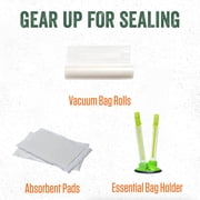 LEM MaxVacGo Cordless Vacuum Sealer, with Integrated Roll Holder and Cutter
