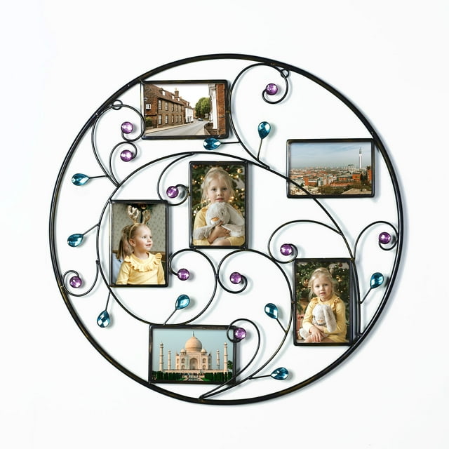 Homebeez Collage Bronze Iron Picture Frame Gallery Wall Hanging Photo