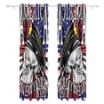 thumbnail image 2 of POPCreation Skull Motorcycle Poster Window Curtain Blackout Curtains Darkening Thermal Blind Curtain for Bedroom Living Room,2 Panel (52Wx84L Inches), 2 of 4