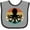 Heather and Black, variant on Inktastic Octopus Retro Vintage Sunset Boys or Girls Baby Bib