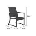 thumbnail image 3 of COSCO Outdoor Furniture, Patio Dining Chairs, 6 pack, Steel, Navy Sling, 3 of 7