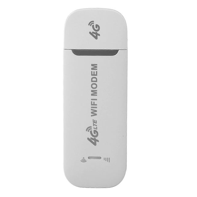 4G USB Portable WiFi Plug and Play High Speed Internet Multi User Sharing Inserted Standard SIM Card Portable Travel Hotspot White