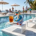 thumbnail image 5 of Summer Bikini Desk Goose Outfits, 7 Inch Mini Desktop Goose Clothes with Straw Hat, Sunglasses and Swim Ring, for Magnetic Geese Party Table Decor, 5 of 8