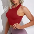 thumbnail image 4 of Elvqul Plain Tank Tops for Women Plus Size Sleeveless Sports Pullover Comfortable Training Red Round Neck Tops, 4 of 7