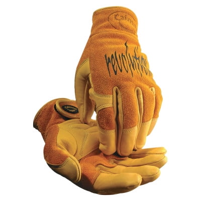 Caiman 1828 Cow Grain, Kontour Pattern, Fleece Insulated Back, Drivers Glove, Medium