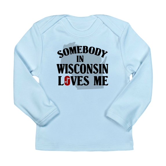 CafePress - Somebody In Wisconsin Long Sleeve Infant T Shirt - Long Sleeve Infant T-Shirt