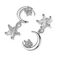 thumbnail image 3 of Nuevo nuevo 1 par de pendientes con forma de estrella - Código de modelo 2676, 3 of 3