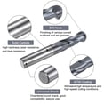 thumbnail image 3 of Uxcell Ball Nose End Mill 3/16" Radius 3/8" Shank Solid Carbide AlTiN Coated Upcut Spiral 2 Flutes, 3 of 6