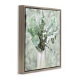 thumbnail image 3 of Stupell Industries Sage Green Painterly Eucalyptus Botanical & Floral Painting Brown Floater Framed Canvas Art Print Wall Art, 18 x 18, 3 of 9