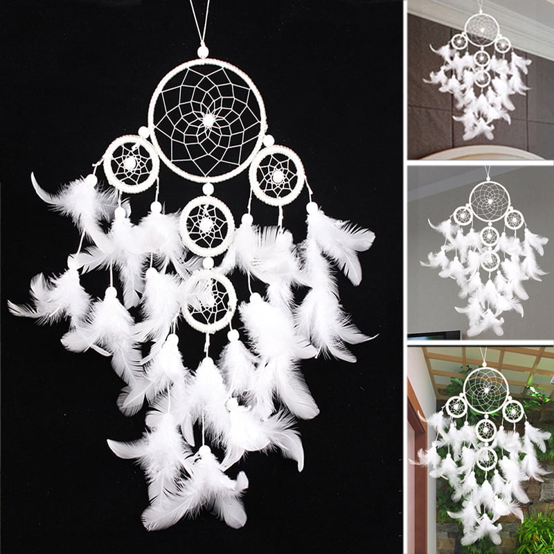 Vektenxi Feathers Dreamcatcher Wind Chime Dream Catcher Net Wall Hanging Home Decor Durable and Useful