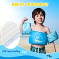 thumbnail image 4 of NEO-SPLASH Toddler Swim Vest with Armbands, Life Jackets for Kids Aged 1-3 (24.2-41.8 lbs), Blue Shark, 4 of 10
