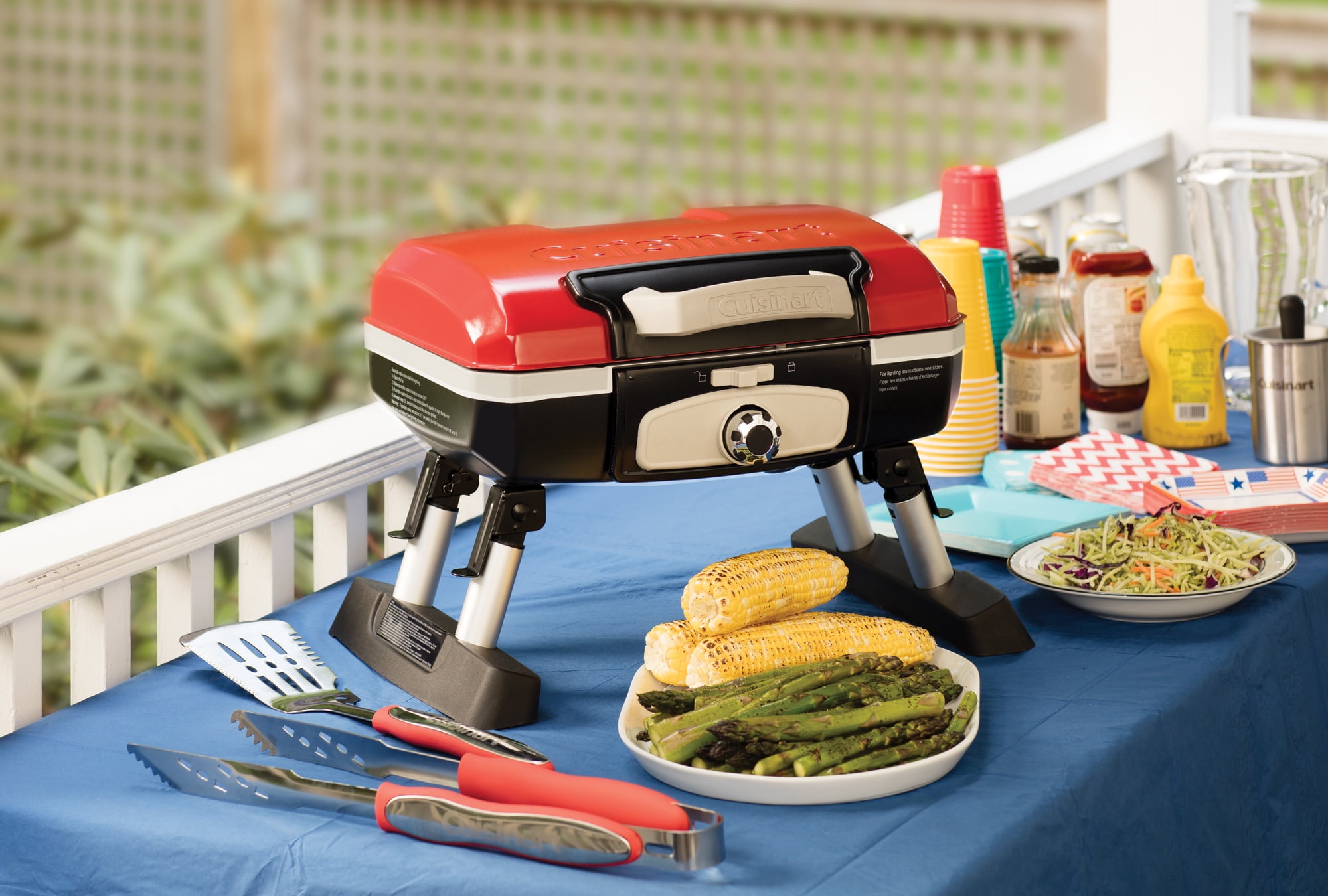 Cuisinart 145-Sq in Stainless Steel Portable Gas Grill in the Portable  Grills department at
