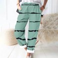 thumbnail image 2 of Timegard Womens Plus Size Pants Striped Straight Leg Elastic Waist Lounge Pants with Pockets Fall Travel, 2 of 5