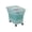 #1707-Green, variant on Cevemin Space Saving Foldable Plastic Pet Food Storage Bin, Airtight Moisture Proof Bug Repellent Container with Measuring Cup Wheels Pink Green Gray 16.92x11.02x4.72in