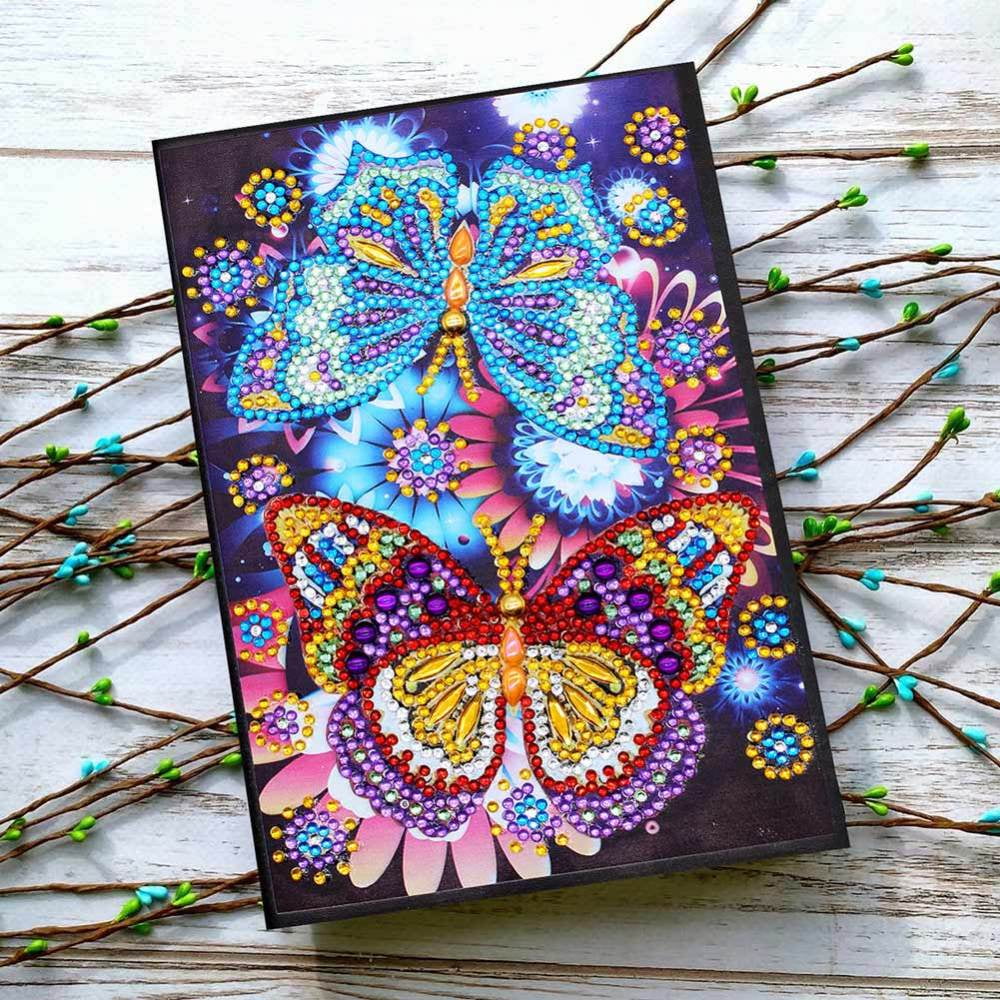 DCIDBEI 2-Pack Special Shaped Diamond Painting Journal Notebook  DIY Diamond Painting Notebook Kits 5D Diamond Art Notebooks 50 Pages A5  Notebook Sketchbook Drawing Diary Book Rhinestone Craft: Arts, Crafts &  Sewing