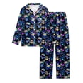 thumbnail image 4 of QHFBli Halloween Pajama Set Funny PJ Pant for Men Women Matching Couples Unisex, 4 of 5