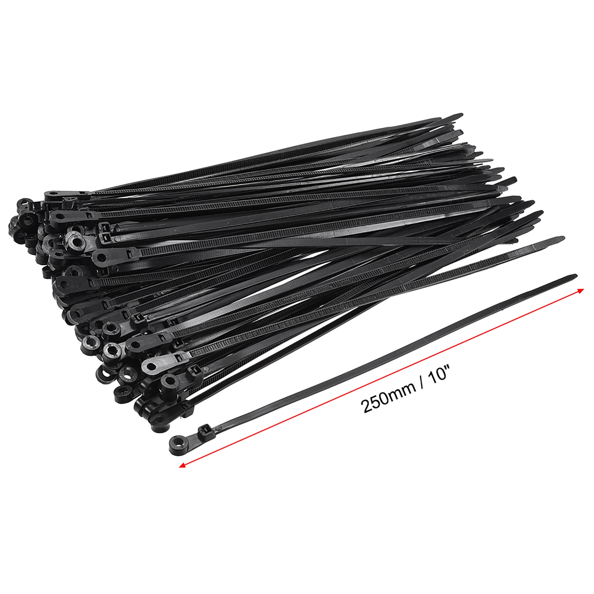 50 Attaches Rapides En Nylon Pour Câbles Auto - Fixation Sans Outils - Résistantes Aux UV Et Températures Extrêmes - 6
