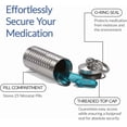 thumbnail image 4 of Nitroglycerin Keychain Pill Holder, Waterproof Stainless Steel Pill Case, USA, 4 of 5