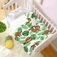 thumbnail image 3 of Yibo Cute Dinosaur, Tropic Leaves Flower Christmas Blanket Gift, Ultral Soft Cozy Warm Flannel Fleece Blanket for Animal Lover Suit for Sofa, Couch, Bed, Travel M Blanket for Teens, 3 of 9
