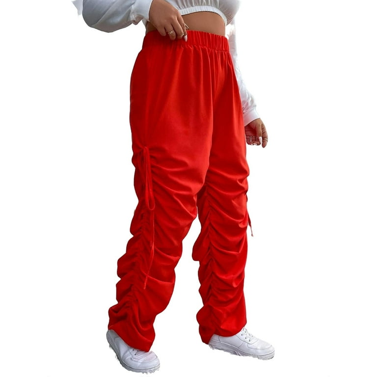 Plus size red joggers new arrivals