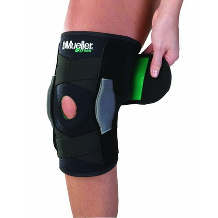 Knee Brace Sports Hinged (Sports Medicine Green Adjustable Hinged Knee Brace, Black/Green, One Size Fits MostONE SIZE FITS MOST: Measure around the knee, 13 - 21. Fits.., By)