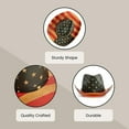 thumbnail image 4 of Straw Cowboy Hat American Flag for Men & Women - One Size, Red White & Blue Stars & Stripes - Durable Paper Straw & Wide Brim for Costume Party & Western Events - Cowboy Hat Men, 4 of 9