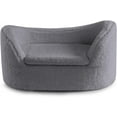 thumbnail image 6 of Cat Sofa Couch, Pet Sofa for Cats and Small Dogs, Sherpa Fleece Cat Sleeping Bed, Ultra-Soft Snuggle Cat Sofa for Indoor Kitten, Luxury Mini Dog Couch Sofa Bed, Gray, 6 of 8