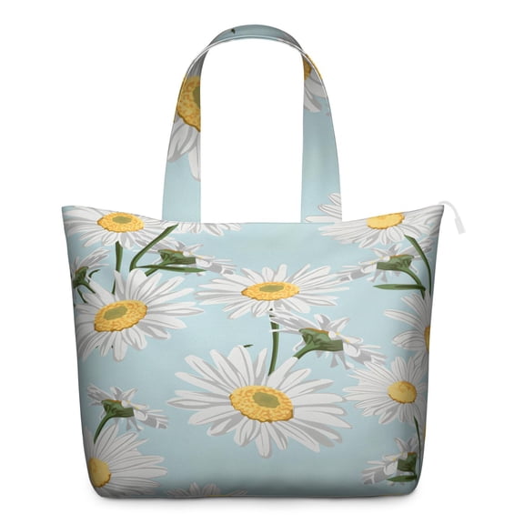 Daisy Women's Large Weekend Travel Bag Moving Canvas Handbag Thick Double Layer Beach Weekend Travel Unisex Hospital Maternity Delivery with Toiletry Waterproof