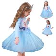 thumbnail image 7 of 2-8T Girl Elsa Long Sleeve Princess Dress Costume for Birthday Party Halloween Cosplay Fancy Dress Up, 7 of 7