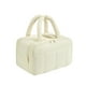 thumbnail image 1 of Neceser de viaje Estuche de maquillaje Neceser portátil para cosméticos Neceser para artículos de tocador para senderismo Boda Perfume Champú Lápiz de Beige, 1 of 8