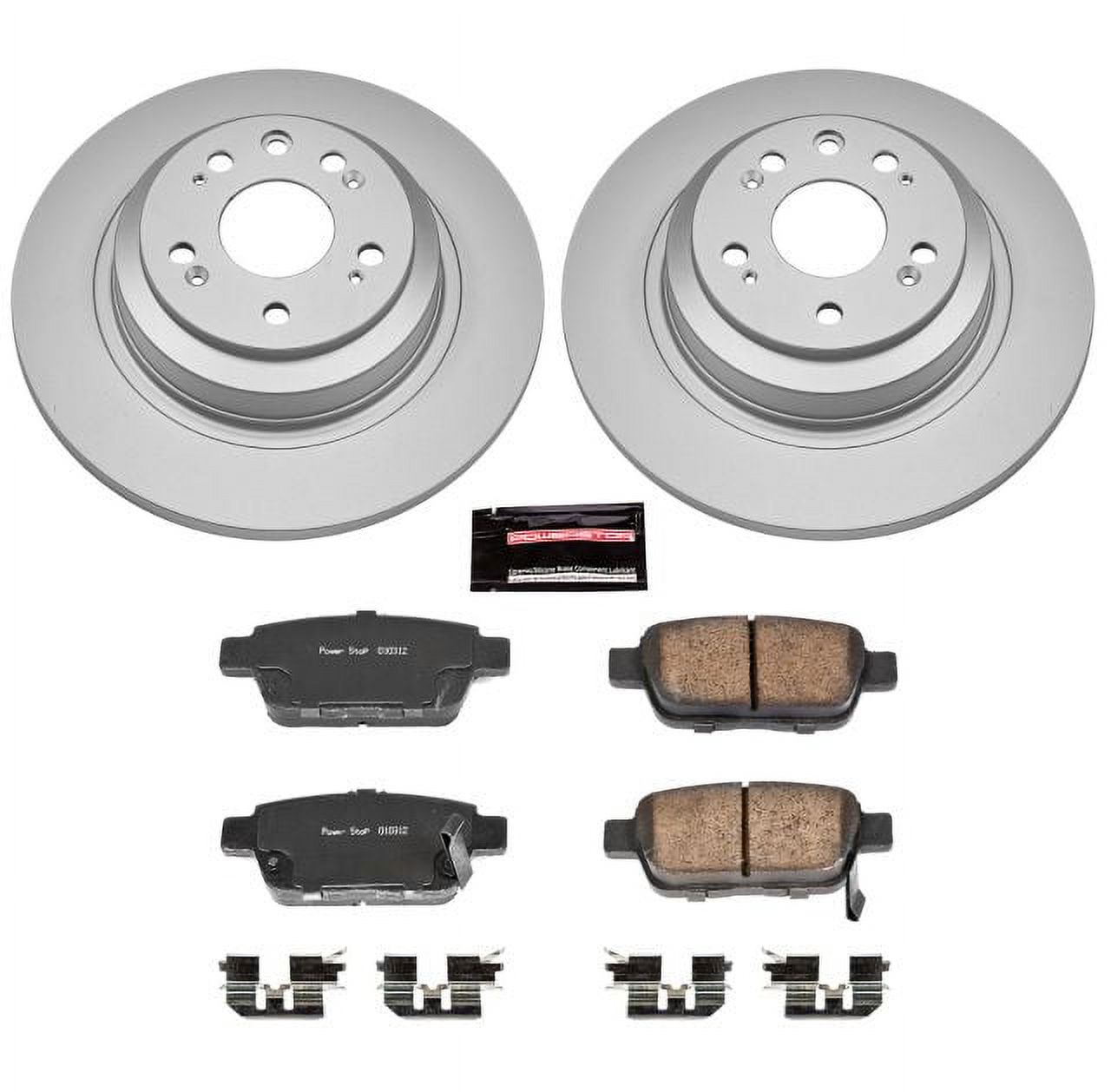 PowerStop Rear Geomet Coated Brake Rotor and Pad Kit Fits: ACURA Select Models CRK5854