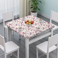 thumbnail image 3 of Cartoon Unicorn Butterfly Flower Pattern Square Fitted Tablecloth with Elastic Edge,Square Table Cover,Washable Elastic Table Cover for Home Kitchen Party Decor 36"x36", 3 of 6
