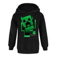 thumbnail image 1 of Minecraft Chandail à Capuchon Garçons Enfants Gamer Noir Creeper Intérieur Chandail à Capuchon 9-10 Ans, 1 of 5