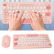 thumbnail image 5 of Conjunto De Mouse Inalámbrico Del Teclado, Teclas Redondas Delgadas Con Estilo Completo, Teclado Ergonómico 2.4G 3 DPI Combo De Mouse Ajustable Para La Computadora De Escritorio, 5 of 7