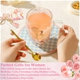 thumbnail image 5 of Gifts for Women Glass Coffee Mug Unique Birthday Gift for Her Espresso Tea Cups Personalised Gifts for Friends Mum Cute Xmas Valentines Mothers Day, 5 of 13